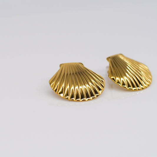 Boucles d’Oreilles Coquilles Saint-Jacques