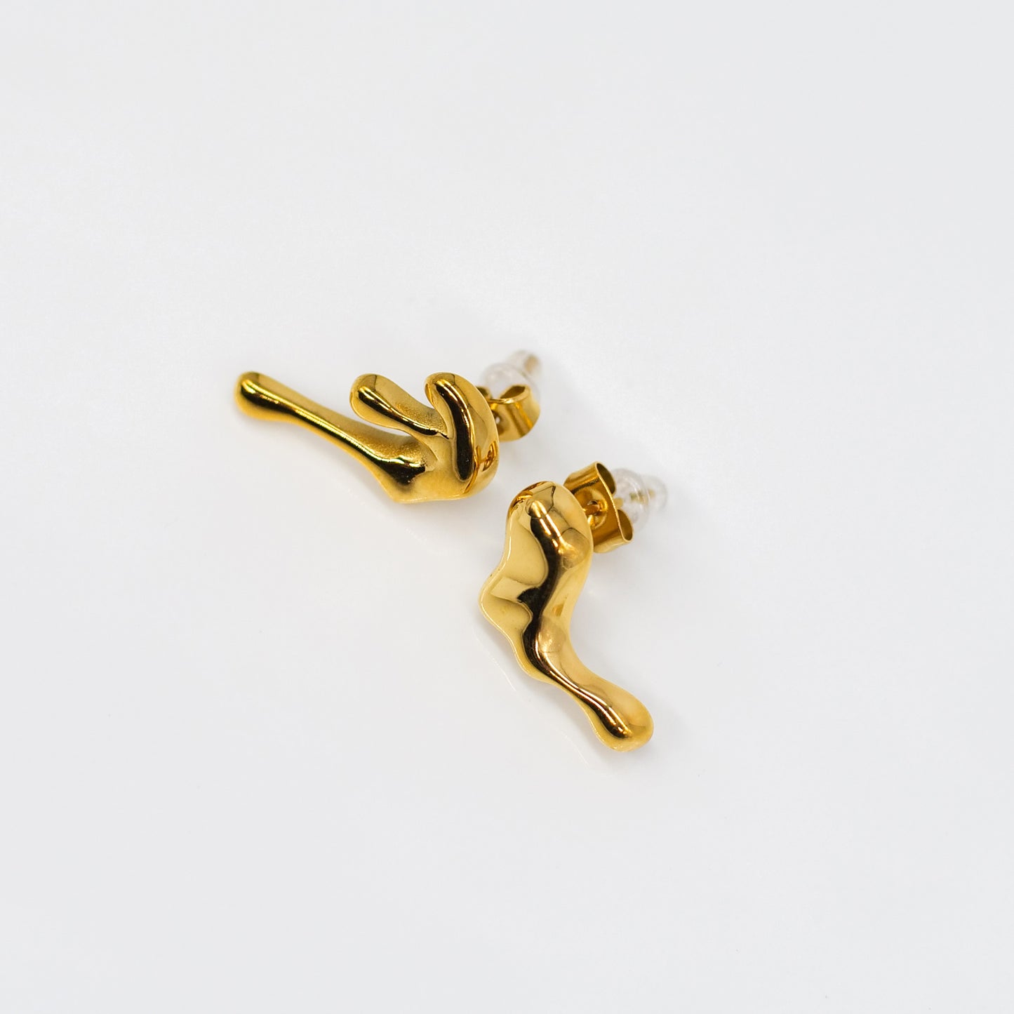 Boucles d’Oreilles Élégantes Style Or Fondu