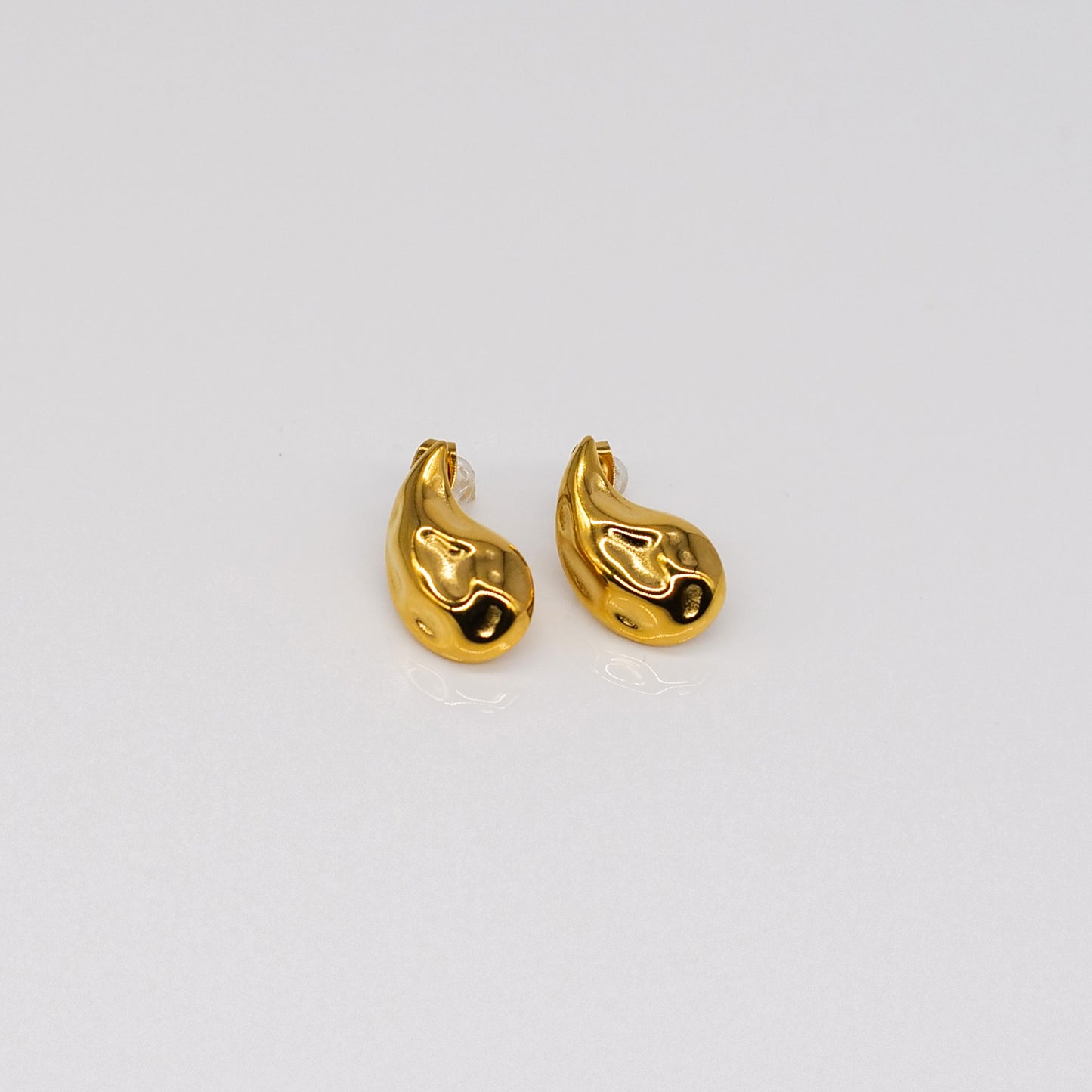 Boucles d’Oreilles Gouttes d’Eau Élégantes Style Or Fondu