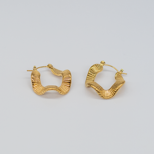 Boucles d’Oreilles Abstraites Texturées