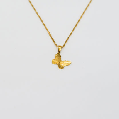 Collier pendentif papillon