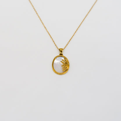 Collier Soleil & Opale Ovale