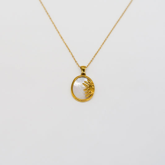 Collier Soleil & Opale Ovale