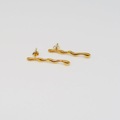 Boucles d’Oreilles Lignes Fondantes Minimalistes
