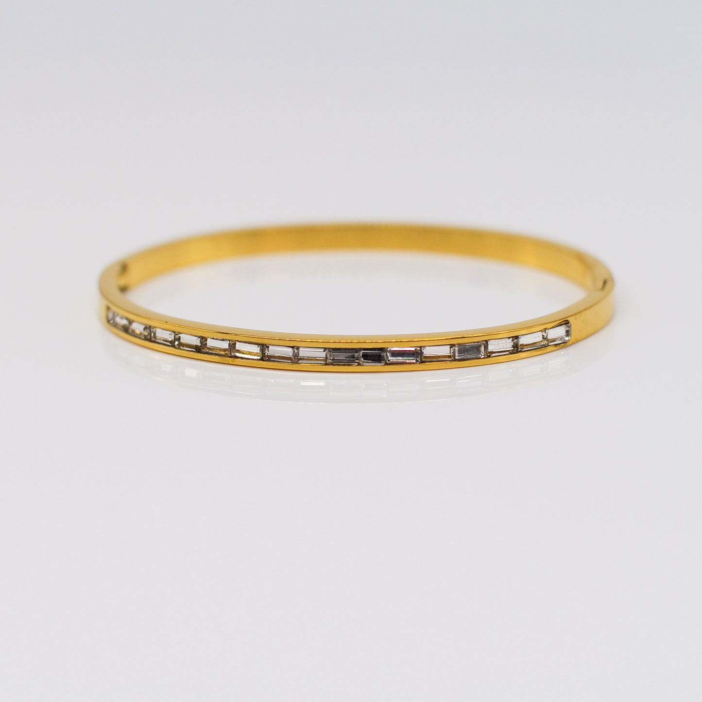 Bracelet Moderne avec Multiples Rectangles Facettés