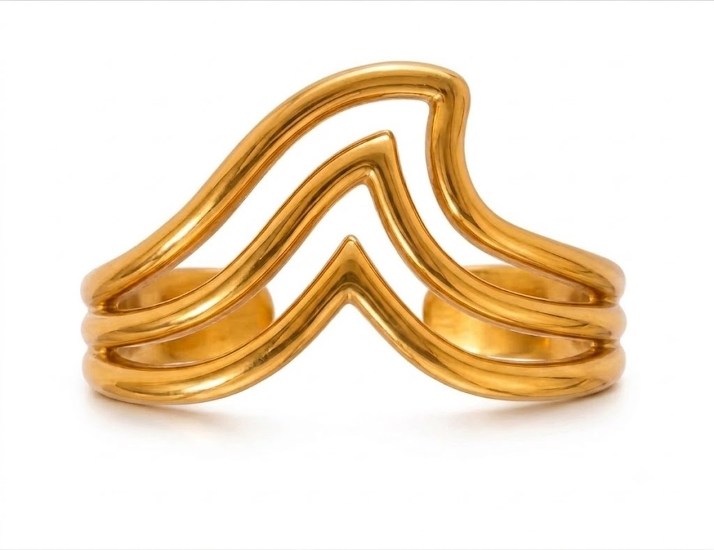 Bague à vague