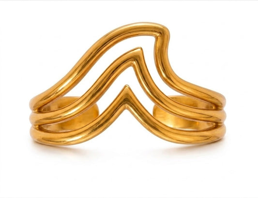 Bague à vague