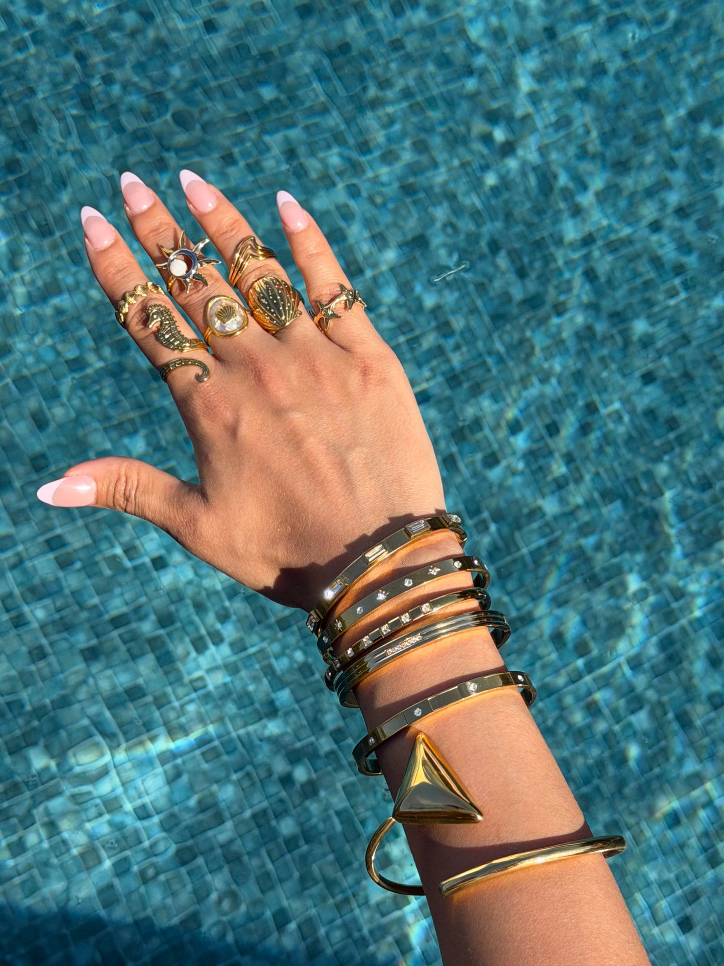 Bague Étoile de Mer 360 en Or Ajustable