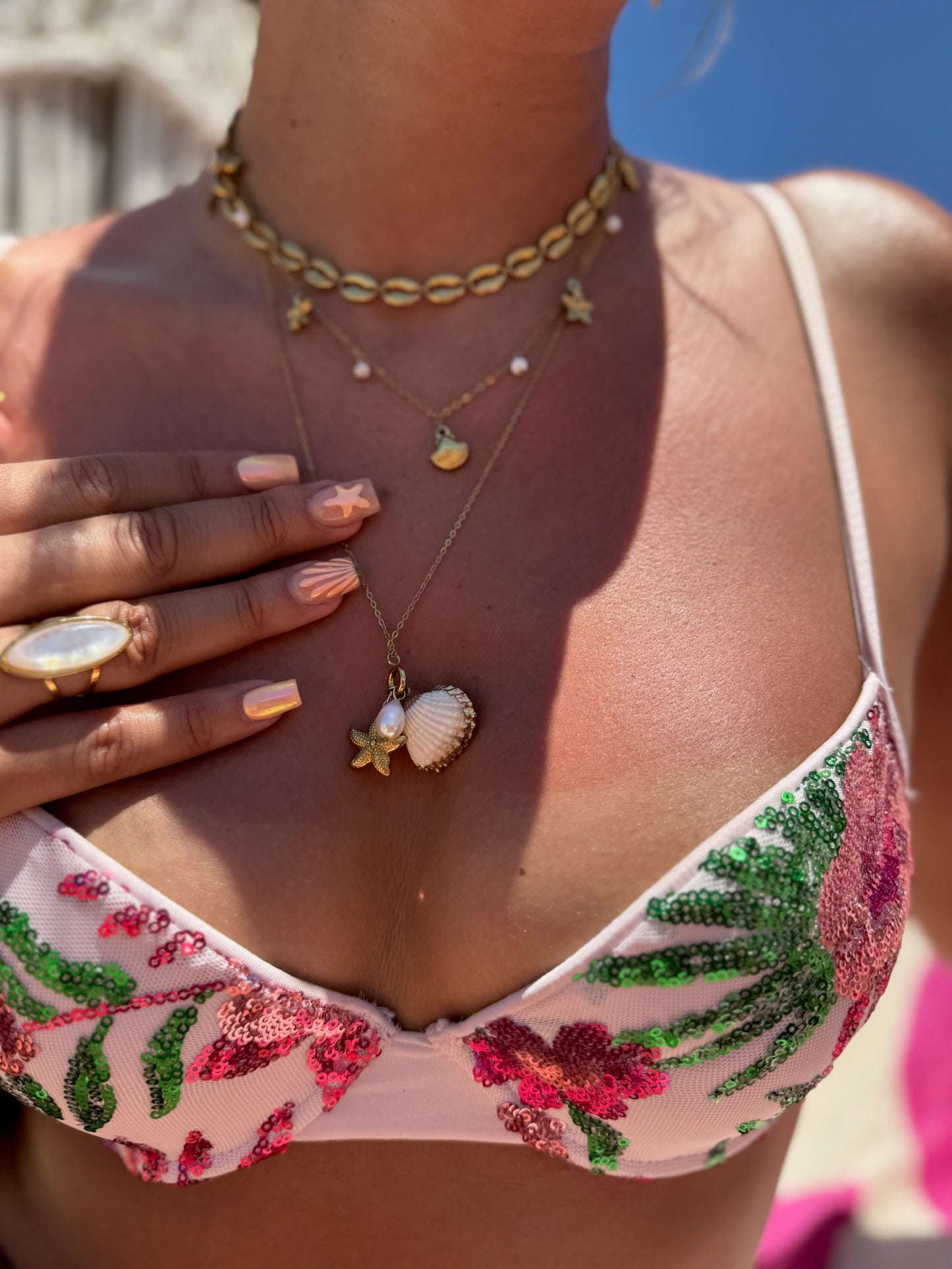 Collier coquillages cauris