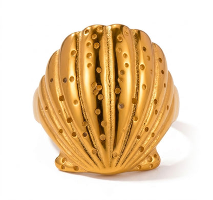 Bague coquillage à détail