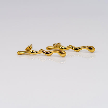 Boucles d’Oreilles Lignes Fondantes Minimalistes